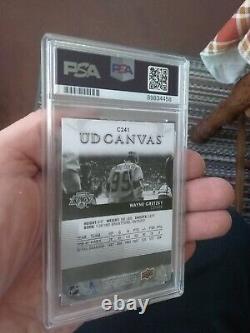 PSA 10 GEM MINT 2023-24 Upper Deck Wayne Gretzky UD Canvas Black And White C241