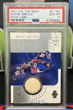 PSA 10 Wayne Gretzky /SP Game Used Hockey Stick Card Relic 2001 Upper Deck RARE