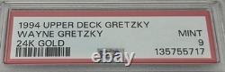 PSA 9 1994 Upper Deck Gretzky Wayne Gretzky 24K Gold Mint Card
