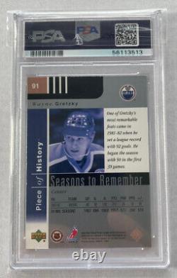 PSA 9 Mint 2002 Upper Deck Wayne Gretzky Piece Of History -Rare Pop 1 New Case