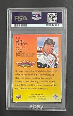 RARE 2020 UD Goodwin Champs Fanimation Wayne Gretzky F3 PSA 8 RARE