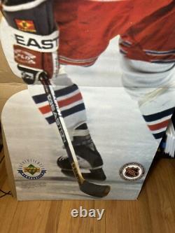 RARE Wayne Gretzky Oversized Cardboard Cut Out 1997 Upper Deck Promo RANGERS