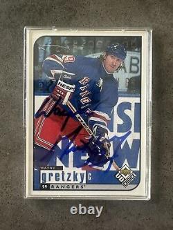 SIGNED Wayne Gretzky 99 Rangers Upper Deck #128