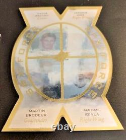 #SPX5 Wayne Gretzky 1996-97 SP SPx Force DIE-CUT (with Iginla, Jagr & Brodeur) -NY