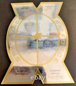 #SPX5 Wayne Gretzky 1996-97 SP SPx Force DIE-CUT (with Iginla, Jagr & Brodeur) -NY