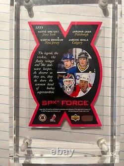 SPX Force Wayne Gretzky, Jaromir Jagr, Martin Brodeur, Jarome Iginla Hockey Card