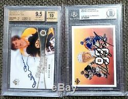 SP Authentic Upper Deck Hockey Bobby Orr & Wayne Gretzky Autograph Cards BGS