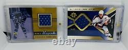 UD Wayne Gretzky Oilers Jersey Card Lot (2x) Game Worn Blue #'d Ultimate SSP