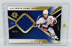 UD Wayne Gretzky Oilers Jersey Card Lot (2x) Game Worn Blue #'d Ultimate SSP
