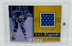 UD Wayne Gretzky Oilers Jersey Card Lot (2x) Game Worn Blue #'d Ultimate SSP