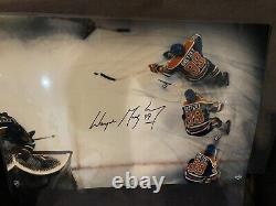 UD Wayne Gretzky Oilers Signed 16x24 Wrap Around Photo Upper Deck Auto