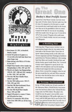 UD/Wayne Gretzky with2-Autographed Porcelain Signature Series-50/1000-with1979 RC/UG