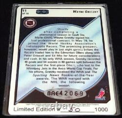 UD/Wayne Gretzky with2-Autographed Porcelain Signature Series-50/1000-with1979 RC/UG