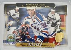 Uda Le127/199 Wayne Gretzky The Great Career Autographed 3.5x5 Card