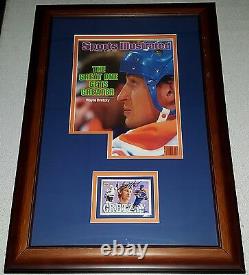 Uda Wayne Gretzky Signed Upper Deck Authenticated Card Framed Sports Illustrated