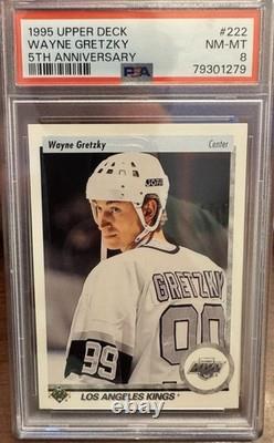 Upper Deck 1995 Wayne Gretzky 5th Anniversary #222 PSA Graded 3-Card Lot