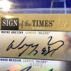 Upper Deck 2012-13 SP Authentic UDC114762 2/5 BGS 8.5 Gretzky Auto Oilers HOF