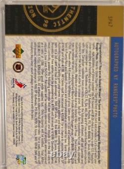Upper Deck 98-99 SP Wayne Gretzky Unredeemed Hard Signed Auto SPA7 Rangers