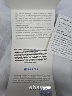 Upper Deck Authentic WAYNE GRETZKY Signed Jersey 404/499 Oilers Stanley Cup