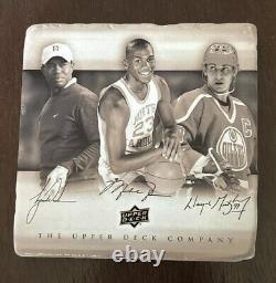 Upper Deck Exclusive UD Michael Jordan Wayne Gretzky Tiger Woods Granite Coaster