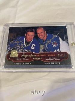 Upper Deck The Cup Signature Remditions Gretzky/Messier 5/15 dual gold auto wow