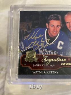 Upper Deck The Cup Signature Remditions Gretzky/Messier 5/15 dual gold auto wow