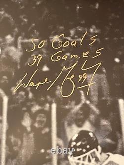 Upper Deck WAYNE GRETZKY Signed 50 Goals 39 Games Celebration 16x20 COA 99/99