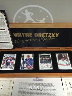 Upper Deck Wayne Gretzky Autographed Porcelain Signature Series 43/1000 2 Autos