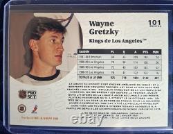 Upper Deck Wayne Gretzky FRENCH CARD (RARE) Los Angeles Kings # 101 GEM MINT