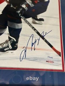 Upper Deck Wayne Gretzky Mark Messier Signed 16x20 Photo Framed Holograms Only