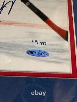 Upper Deck Wayne Gretzky Mark Messier Signed 16x20 Photo Framed Holograms Only