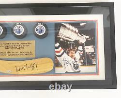 Upper Deck Wayne Gretzky Shadow Box Signed Stick & 8x10 Photo Framed withCOA