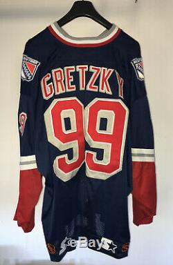 Upper Deck Wayne Gretzky autographed New York Ranger Liberty road jersey