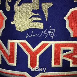 Upper Deck Wayne Gretzky autographed New York Ranger Liberty road jersey