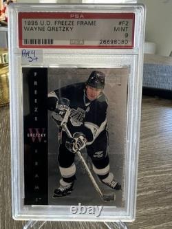 WAYNE GRETZKY 1995-96 Upper Deck Freeze Frame CARD# F2 GRADED PSA 9 MINT KINGS
