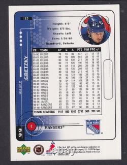 WAYNE GRETZKY 1999 Upper Deck MVP 99 Retires #132, /99