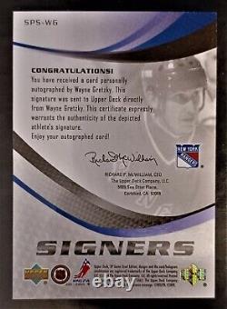 WAYNE GRETZKY-2004 UD SP Game Used AUTO/AUTOGRPAH RARE & MINT