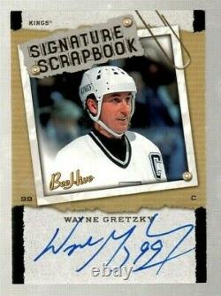 WAYNE GRETZKY 2006-07 Upper Deck Bee Hive NHL Scrapbook Auto Los Angeles Kings