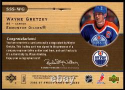 WAYNE GRETZKY 2006-07 Upper Deck Sweet Shot Signature Saves Stick Auto #05/25 SP