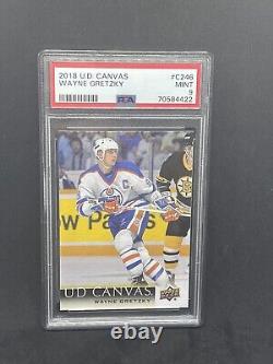 WAYNE GRETZKY 2018-19 Upper Deck UD Canvas RETIRED #C246 Edmonton Oilers PSA 9