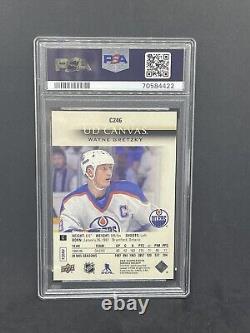 WAYNE GRETZKY 2018-19 Upper Deck UD Canvas RETIRED #C246 Edmonton Oilers PSA 9