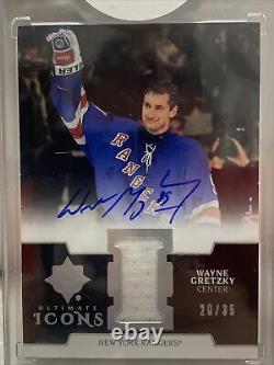 WAYNE GRETZKY 2019-20 Upper Deck Autograph Jersey Ultimate Icons #20/35