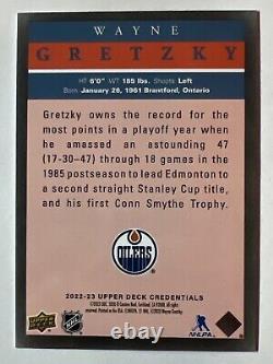 WAYNE GRETZKY 2022-23 Credentials FLEER PRO VISIONS Retro SP 22/23 UD Upper Deck