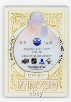 WAYNE GRETZKY 2024-25 UD Ice Exquisite Collection CRYSTAL Case Hit #1 of 25 SSP