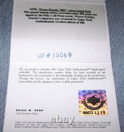 WAYNE GRETZKY 802 Autograph UDA Puck 1/200 Upper Deck COA & Case Ovechkin 895