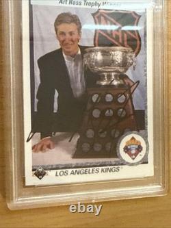 WAYNE GRETZKY AUTOGRAPHED 1990 UPPER DECK ART ROSS TROPHY WINNER PSA NM 7 Auto10