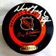 Wayne Gretzky Autographed Official Nhl Game Puck Silver Signature Withhologram Coa