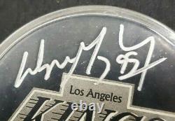 WAYNE GRETZKY Los Angeles Kings Autographed Signed Auto Puck UDA Upper Deck