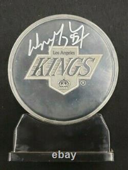 WAYNE GRETZKY Los Angeles Kings Autographed Signed Auto Puck UDA Upper Deck