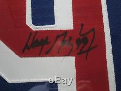 WAYNE GRETZKY NY Rangers Autographed Jersey Framed with Photos Upper Deck CoA